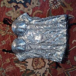 SEQUIN BUSTIER